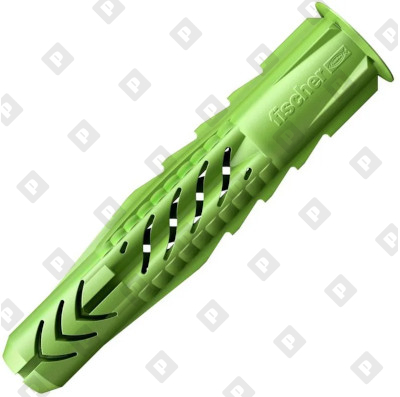 Универсальный эко дюбель Fischer UX 10X60 R GREEN K NV, упаковка блистер  6 шт - №5