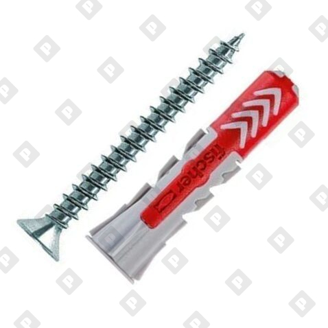 Универсальный дюбель fischer DUOPOWER 12x60 S с шурупом - №1