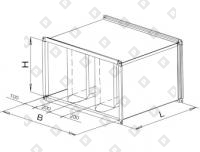 Шумоглушитель пластинчатый прямоугольный ГПП с обтекателем - №1