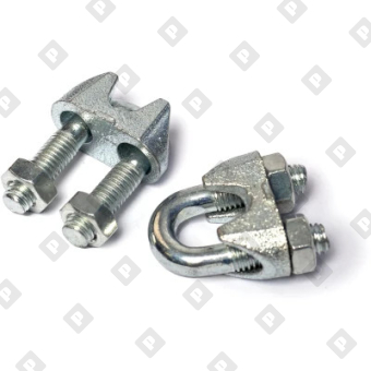 Зажим DIN 741 для троса Ø12мм, оц. сталь - №3