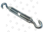 Талреп DIN 1480 М32 крюк-крюк, оц. сталь