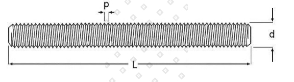 DIN 975 M10x1000 ЛАТ - №5