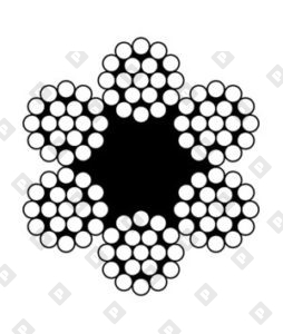 Трос DIN 3060 Ø18 мм, конструкция 6х19, оц. сталь - №2